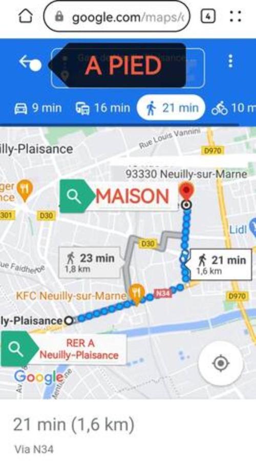 Chambre Dans Une Maison Partagee Neuilly-sur-Marne Exterior foto